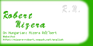 robert mizera business card